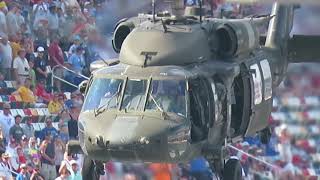 CocaCola 600  Army helicopters arrive at Charlotte Motor Speedway May 26 2019 6 of 18 [upl. by Killigrew]