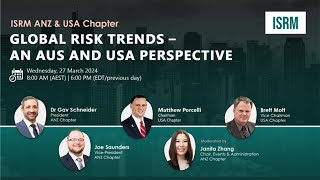 Global Risk Trends – An Aus and USA Perspective [upl. by Shelia]