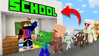 I Started A Monster School in Minecraft [upl. by Rofotsirk]