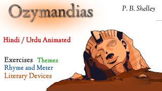 Ozymandias poem Explanation  Summary  P B Shelley  1st year  Hindi  Urdu  Animated [upl. by Wilma]