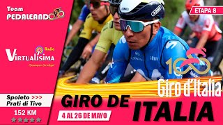 EN VIVO Etapa 8 Giro de Italia 2024  POGACAR  NAIRO  RUBIO  MOLANO  ALAPHILIPPE girodeitalia [upl. by Stucker]