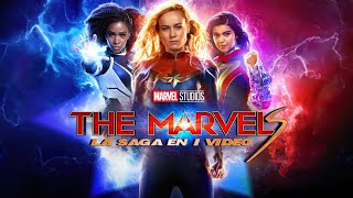 Las 3 Marvels  La Saga en 1 Video Historia Previa a The Marvels [upl. by Herzog310]