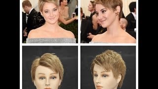 Shailene Woodley 2014 NEW Haircut Tutorial [upl. by Portie]