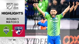 HIGHLIGHTS Seattle Sounders FC vs FC Dallas  November 10 2023 [upl. by Kee533]