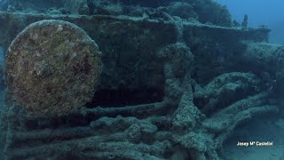 LMS Stanier Class 8F locomotive in the wreck of the SS Thistlegorm [upl. by Johna]