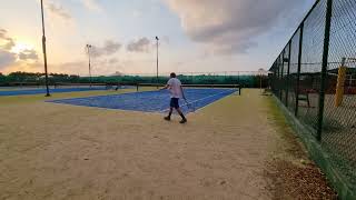 Groundstrokes with Head Speed MP Graphene XT and Kirschbaum Max Power Rough strings in Crete [upl. by Aikenahs]