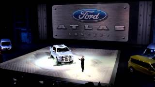 Ford unveils new truck concept quotAtlasquot at Detroit Auto Show [upl. by Yesiad334]