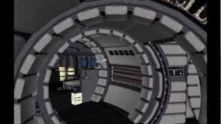 Millennium Falcon in the Deathstar Hangar with interior [upl. by Marlene]