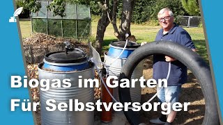 Biogas im Garten  Bauanleitung für Selbstversorger [upl. by Rotciv333]