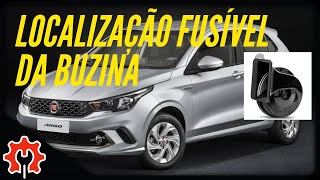 Localização do fusível da Buzina Fiat Argo e Cronos 10 13 e 18 Todos [upl. by Wyne]