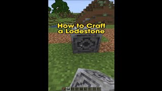 How to Craft a Lodestone  Minecraft shorts [upl. by Eenaej]