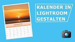 Kalender in Lightroom gestalten [upl. by Inaboy]