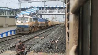 11097  11098 Poorna Express Entering Belagavi railway station [upl. by Paige]