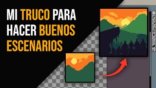 Como hacer FONDOS o ESCENARIOS  Pixel Art para Principiantes [upl. by Eissen461]