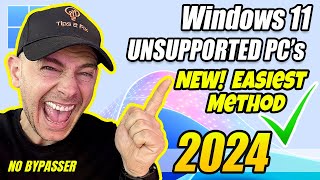 How to Install Windows 11 on Unsupported PCs New Easiest Method 2024 [upl. by Eberta]