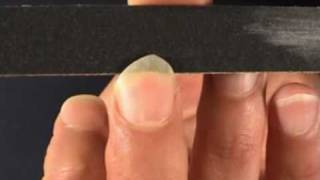 Tone Production On The Classical Guitar  Shaping filing the fingernails [upl. by Stich]