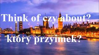 Think of czy about  który przyimek jaka różnica  język angielski [upl. by Aliuqa890]