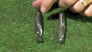 Comparison of upcutting and downcutting spiral router bits [upl. by Gaylene]