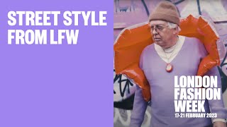 Street Style from London Fashion Week February 2023 [upl. by Nigam]