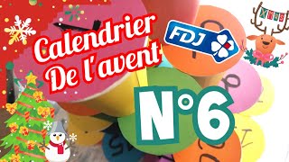 🎅 N°6 Calendrier de lavent FDJ Grattage FDJ 2020🐞 🍀 🤞 55 [upl. by Htebaras]