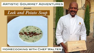 Leek and Potato Soup Potage Parmentier Recipe [upl. by Irtimd35]