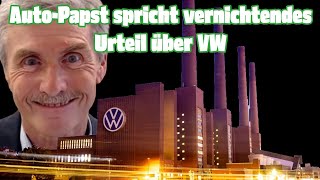 AutoPapst spricht vernichtendes Urteil über Volkswagen  Sind Elektroautos schuld am Untergang [upl. by Ativla]