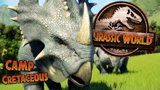 JawDropping Tour of the LARGEST Camp Cretaceous Park Jurassic World Evolution 2 4K [upl. by Loar]