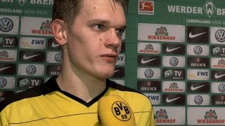 Matthias Ginter Sind froh über diesen Sieg  Werder Bremen  BVB 13 [upl. by Mas]