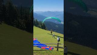 Paragliding launch on a warm summer day in Werfenweng paragliding [upl. by Alper300]