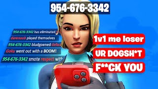 i put my PHONE NUMBER in my FORTNITE NAME [upl. by Matthaeus]