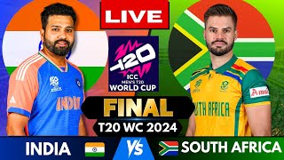 🔴 Live India vs South Africa T20 World Cup Final Match Score  Live Cricket Match Today IND vs SA [upl. by Wandie]