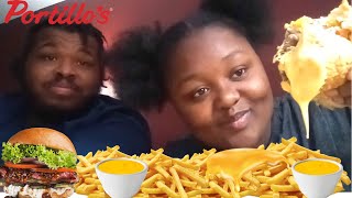 Social Media FAKE Struggling as Nomads Our Dog Bit Me 😡 Portillo’s italianbeef mukbang [upl. by Toscano710]