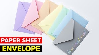 How to Make Paper Envelope  DIY Easy Paper Envelope [upl. by Gunas]