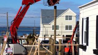 House raising piling installation [upl. by Dola]