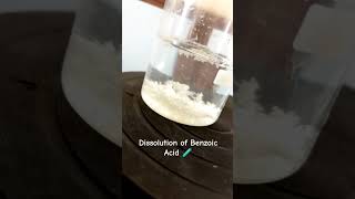 ❄️ Benzoic Acid Recrystallization poc organic cosmetics pharma laboratory [upl. by Tatianna]