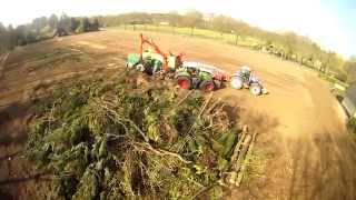 fendt 936 Vario met Jenz Hem 581 versnipperaar  Van Werven [upl. by Eimme]