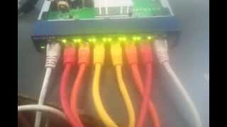 netgear gs108 gigabit overload demonstration [upl. by Imehon101]