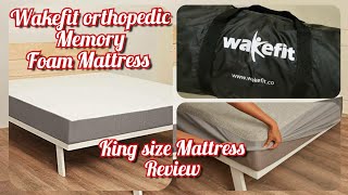 Wakefit Orthopedic Memory Foam Mattress Unboxing  King Size Mattress 78quot×72quot×8quot Unboxing [upl. by Ruhl]