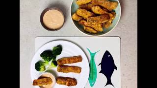 Paluszki rybne pieczone  Fish Fingers [upl. by Eillod]