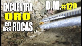 Encuentro ORO en las ROCAS del RÍO ¡fiebre del oro en España 2017  Detección Metálica 120 [upl. by Ybrik851]