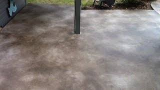 Decorative Concrete Coating Acid Stained Concrete Overlay Lake Ozark Osage Beach Sunrise Beach MO [upl. by Ahsikyw]