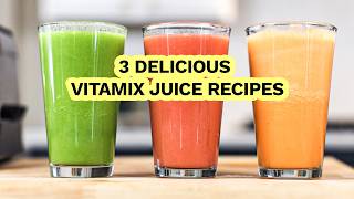 3 Delicious Vitamix Juice Recipes Carrot Celery amp Grapefruit Blends [upl. by Irehs]