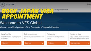 VFS Global Japan Visa Appointment From Pakistan  Book Japan Visa Appointment [upl. by Kan]