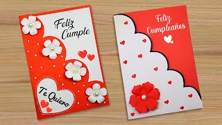 2 ❤️ DIY Tarjetas de cumpleaños ❤️ Beautiful Handmade Birthday card [upl. by Odnesor]