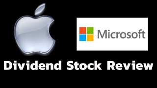 APPLE and MICROSOFT Dividend Stock Review  Are AAPL and MSFT Good Dividend Stocks [upl. by Zondra]