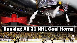 Ranking All 31 NHL Goal Horns 201819 Edition [upl. by Nella]