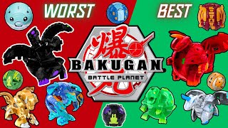 Bakugan RANKED WORST to BEST  Battle Planet Compilation [upl. by Eivi]