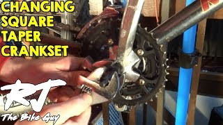 Changing A Square Taper Crank Set [upl. by Killigrew]