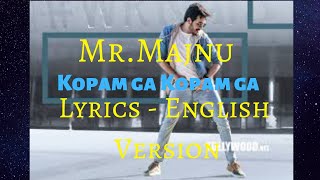 Kopanga Kopanga Song Lyrics MrMajnu  English version [upl. by Melentha]