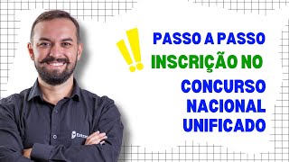 PASSO A PASSO DE COMO FAZER A INSCRIÇÃO NO CNU [upl. by Kirit]